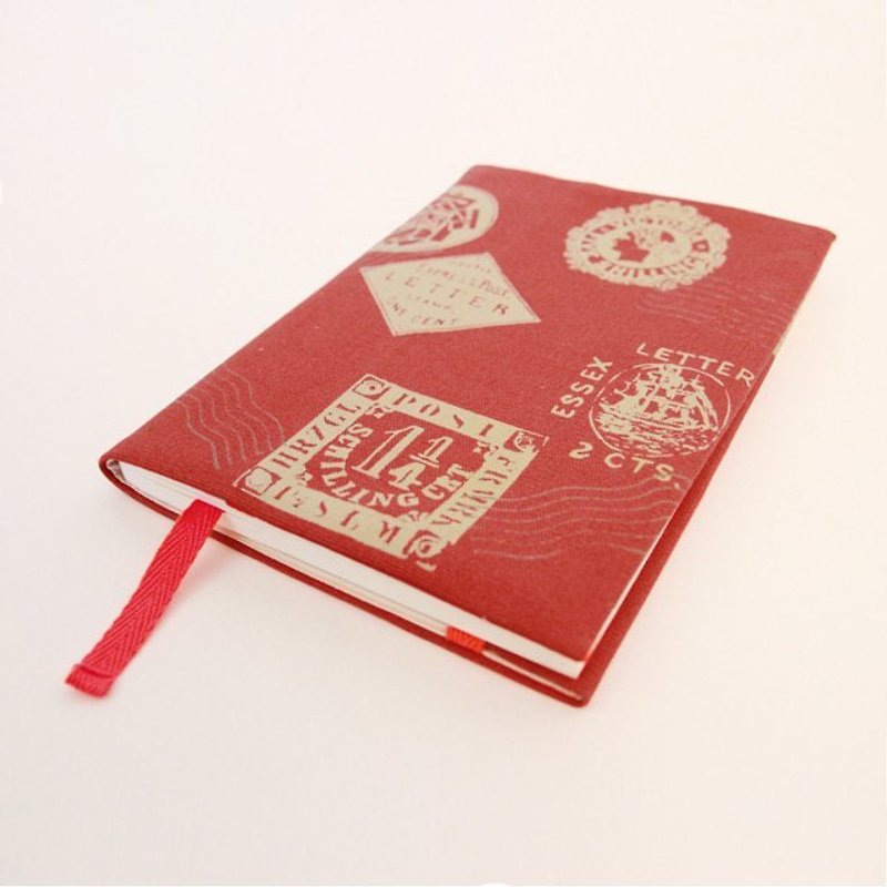 Postage Book Cover/ Red - สมุดบันทึก/สมุดปฏิทิน - วัสดุอื่นๆ สีแดง