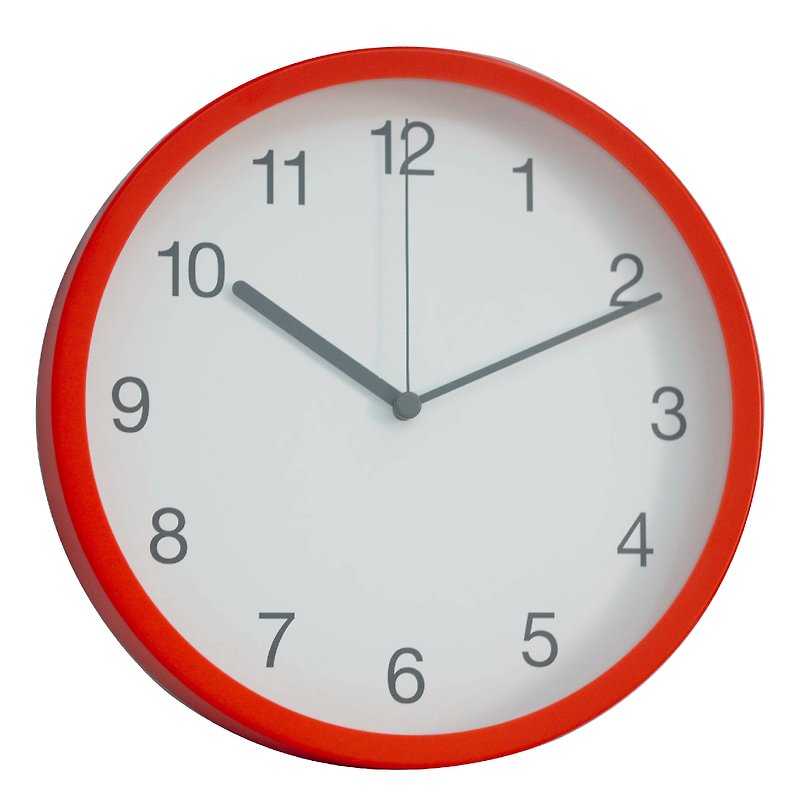 Simple -  清澈數字時鐘 (塑膠) - 時鐘/鬧鐘 - 塑膠 紅色