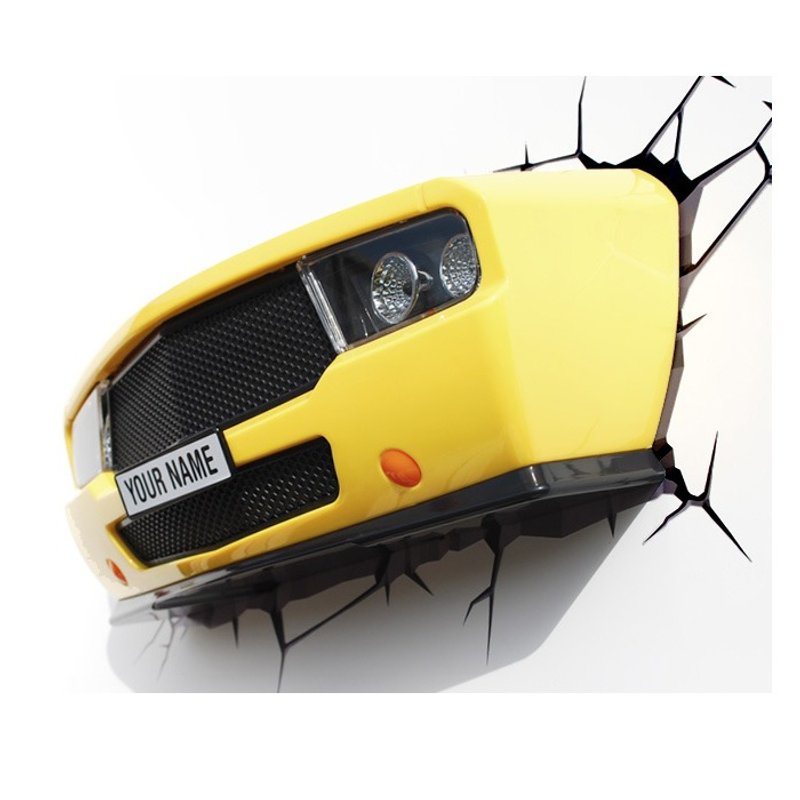 3D造型壁燈 - 黃色肌肉車 - 燈具/燈飾 - 塑膠 黃色