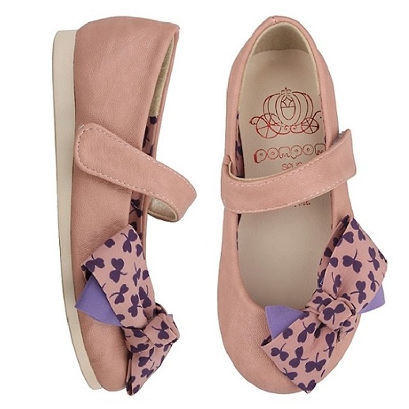 WITH FREE GIFT – SPUR Clover ribbon kid flats 16012 PINK(Cannot be exchanged) - Other - Genuine Leather Pink