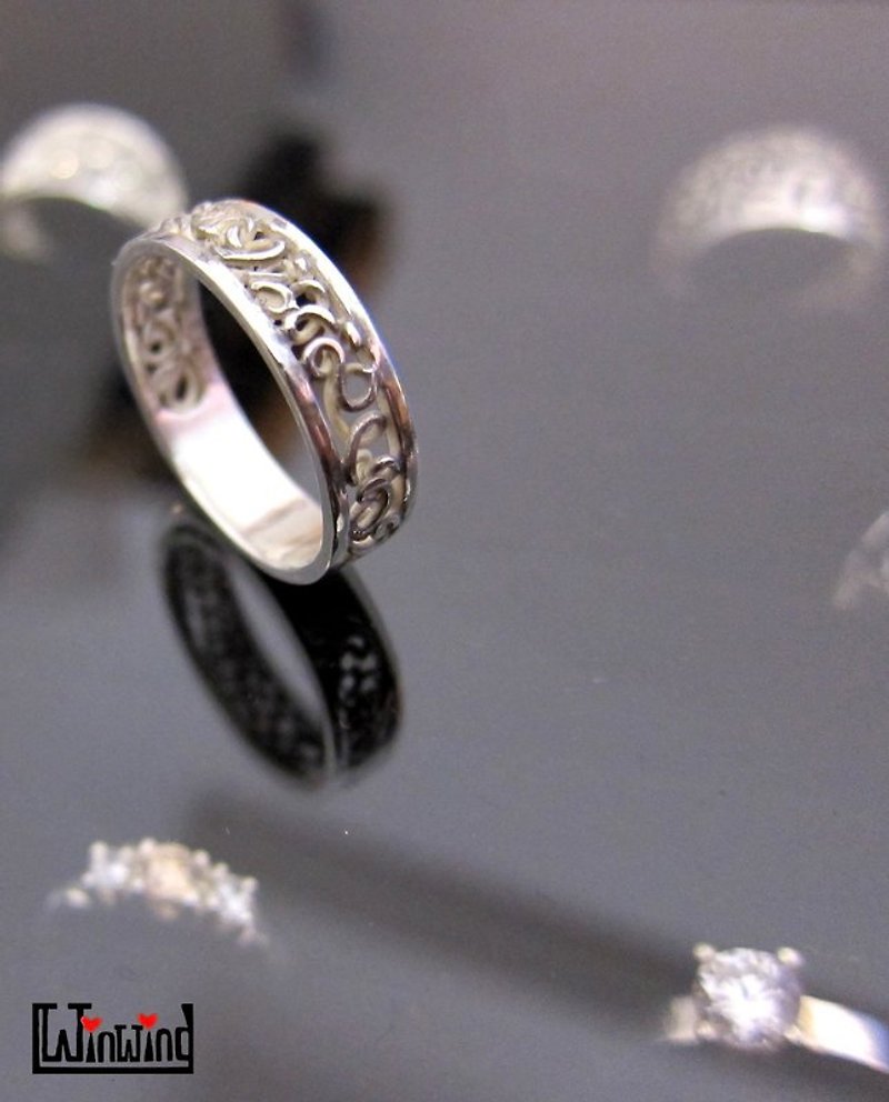 純銀飾品-結髮戒 - 戒指 - 其他金屬 