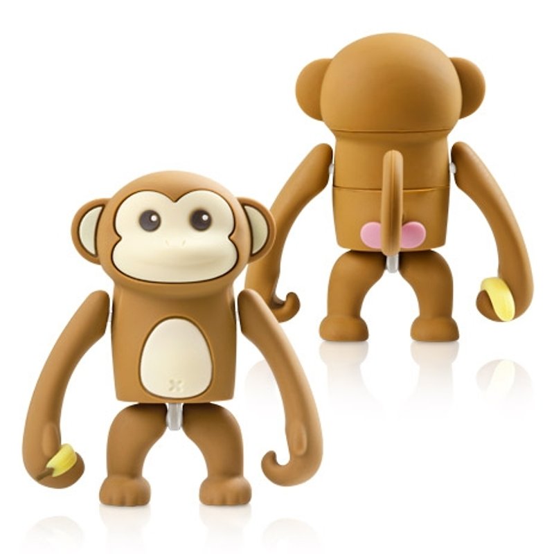 Gogo Monkey Banana Monkey Driver DIY 8G flash drive - USB Flash Drives - Silicone Brown