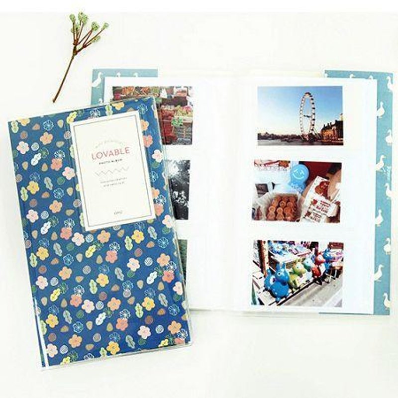 Dessin x GMZ- Fun Polaroid phase of the V2 (84 photos) - flowers, GMZ01509 - Photo Albums & Books - Plastic Blue