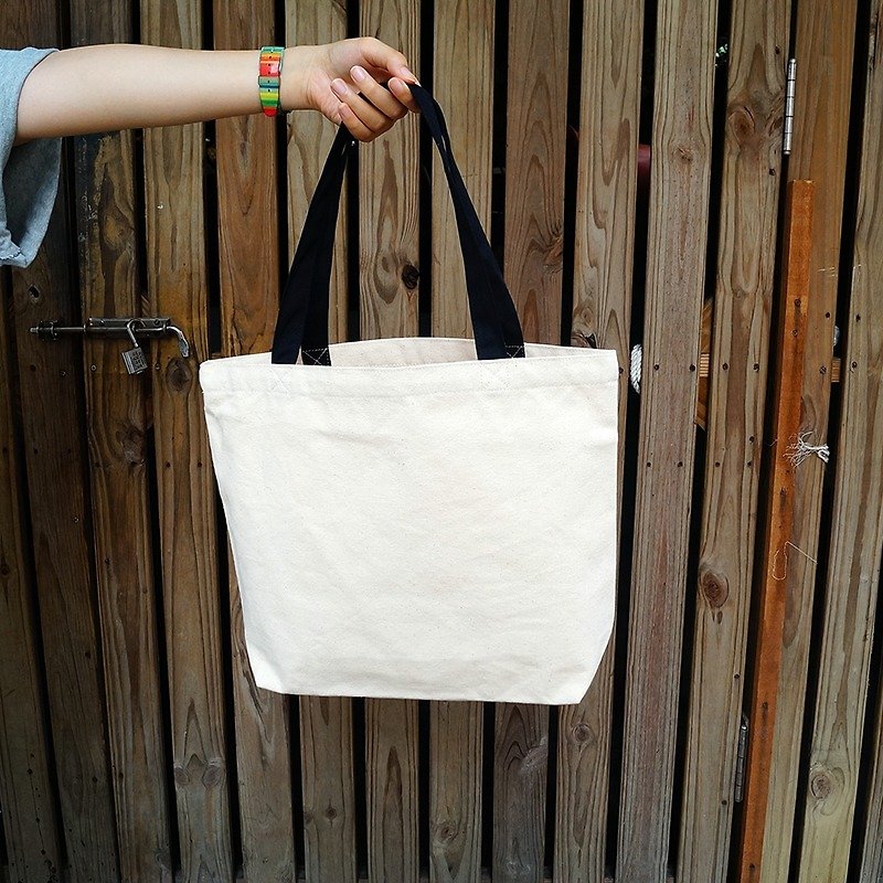 Tote bag-Black handle - Messenger Bags & Sling Bags - Other Materials 