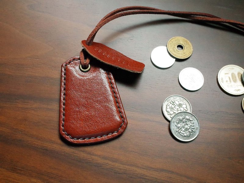 Taiwan EASYCARD Keyring B-Type- Red Brown - ID & Badge Holders - Genuine Leather Brown