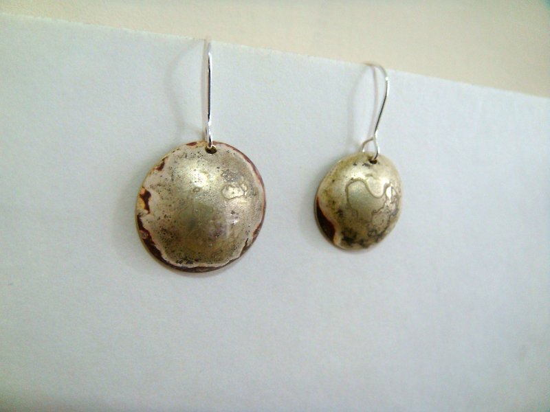 【StUdio】 Bronze earrings 9 - ต่างหู - โลหะ ขาว