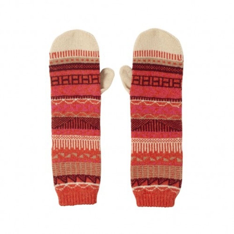 [Seasonal Sale] Graph Pure Wool Gloves-Red | Donna Wilson - ถุงมือ - วัสดุอื่นๆ สีแดง