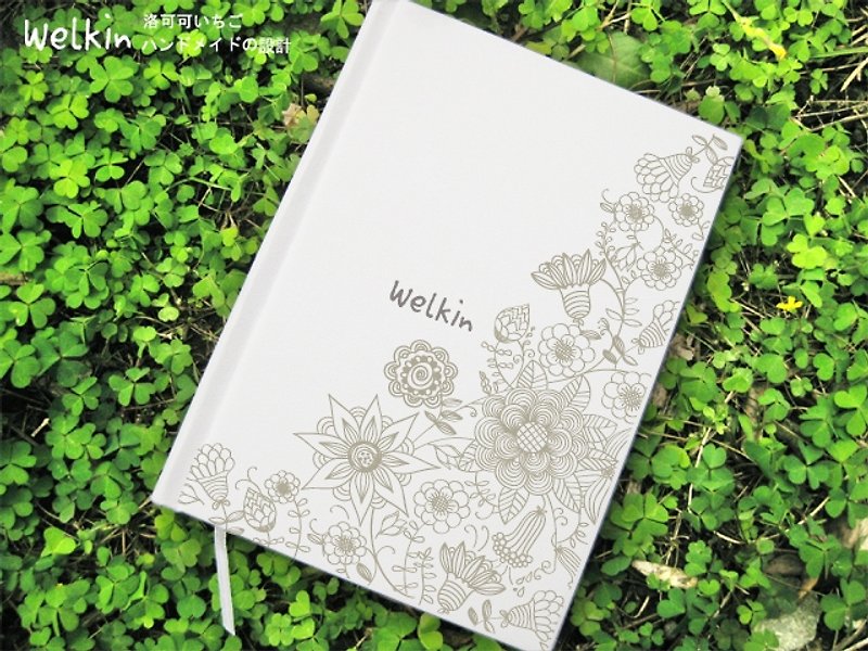 ☆ ° Rococo Strawberries WELKIN Handwork Handbook / Notebook / Handbook / Diary - Spread Flowers - Notebooks & Journals - Paper 