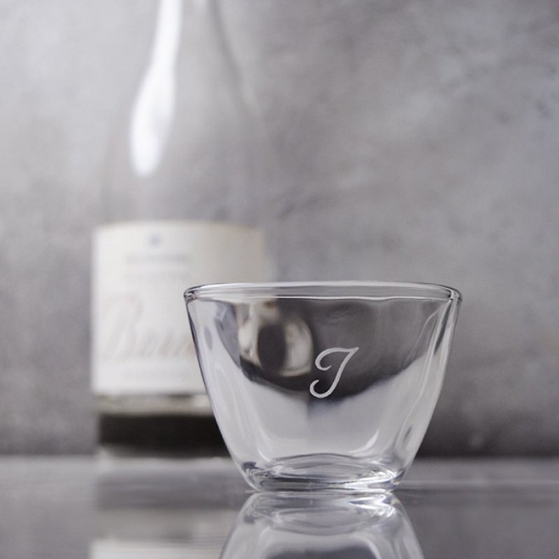 90cc [MSA Japanese Ginjo Cup] Japanese Aderia Ishizuka Glass Hand Twist Imitation Pottery Ginjo Cup Sake Cup Customization - Bar Glasses & Drinkware - Glass White