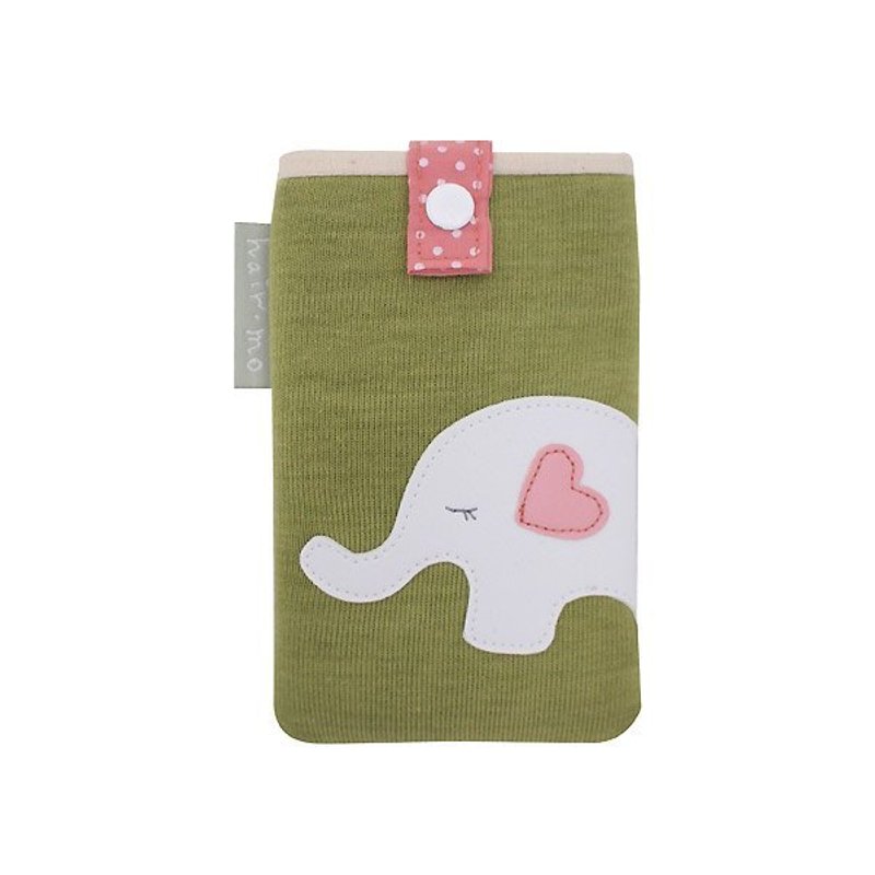 hairmo. Love like phone package / iPhone package - (greening grass green) - เคส/ซองมือถือ - ผ้าฝ้าย/ผ้าลินิน สีเขียว