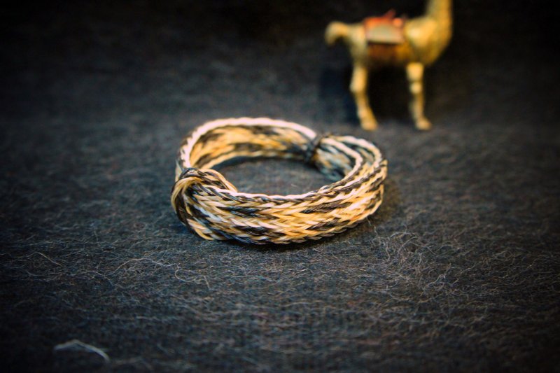 Vista [knowledge], South America, Indiana, hand-woven horsehair bracelet - rough version - สร้อยข้อมือ - วัสดุอื่นๆ สีทอง