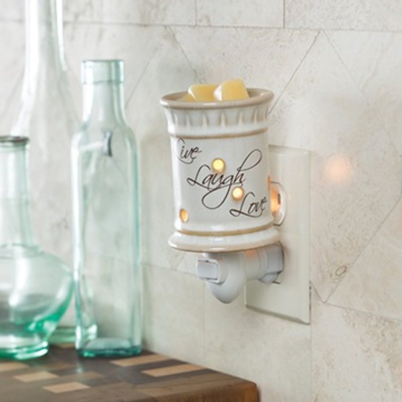 [VIVAWANG] fragrance wax wall lamp life happy love deodorant aromatic fast safe and relaxed mood - เทียน/เชิงเทียน - วัสดุอื่นๆ ขาว