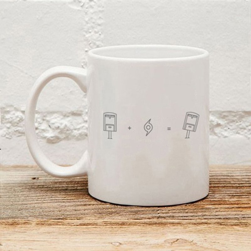 [Birth of formula playful mailbox of] white porcelain mug AI1-OGDS1 - ถ้วย - วัสดุอื่นๆ ขาว