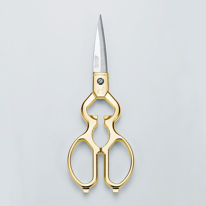 Japan-made golden deer MIMATSU kitchen universal scissors-gold - Cookware - Stainless Steel Gold