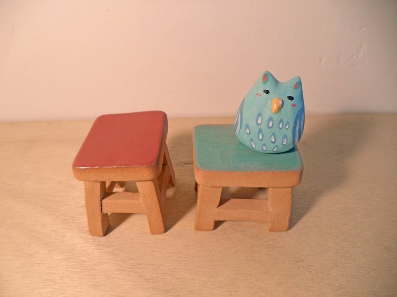 Typified small bench (a set of two) - Pottery & Ceramics - Other Materials Multicolor