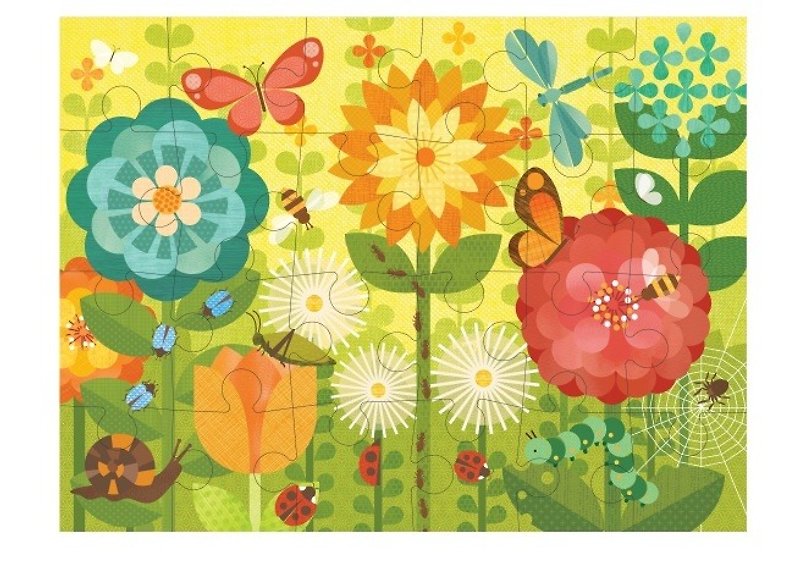 American petitcollage floor puzzle-Huahua World - Kids' Toys - Paper Multicolor