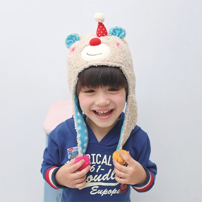 "Balloon" Kid Style Hat-Baby Bear - หมวก - วัสดุอื่นๆ สีน้ำเงิน