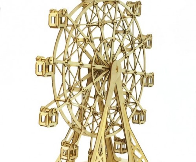 Jigzle 3Dウッドパズル | 大観覧車(高さ45cm) | ウェディング