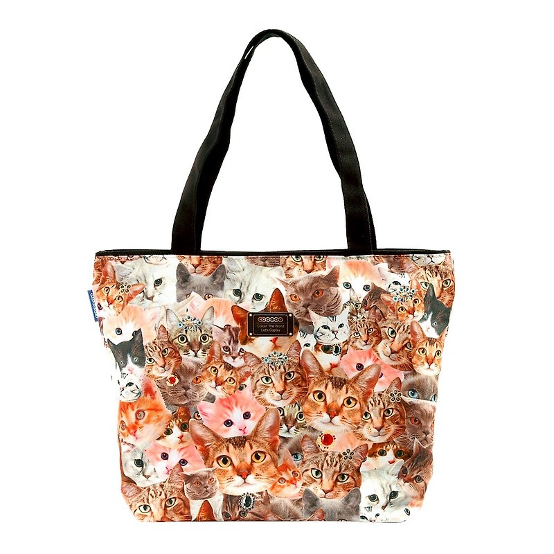 COPLAY  tote bag-cats - Messenger Bags & Sling Bags - Waterproof Material Brown