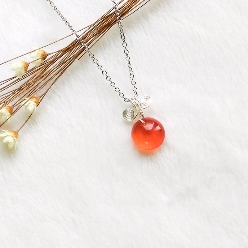 Sweet Candy Candy Glass Necklace - Agate - Necklaces - Glass Red