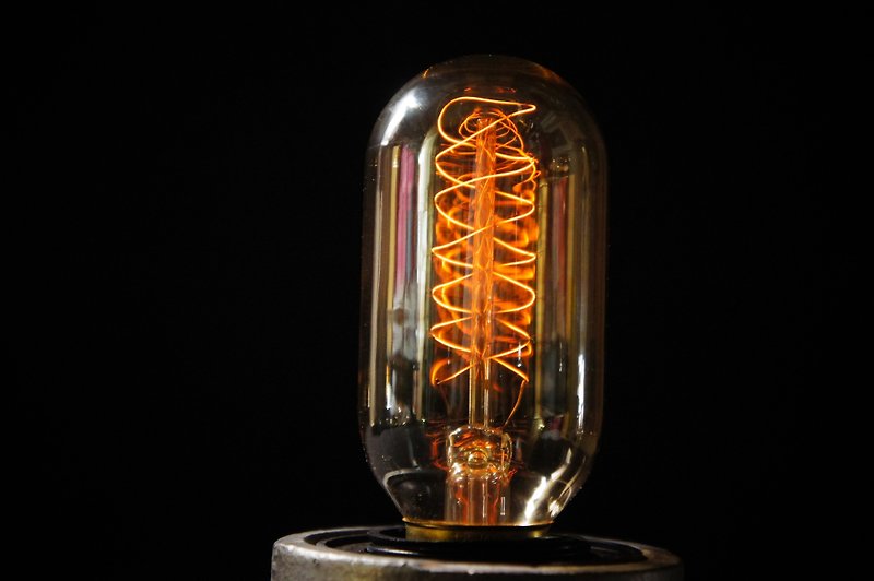 エジソン·産業工業風レトロエジソン電球チューブ脂肪ドーナツ状 - 照明・ランプ - ガラス イエロー