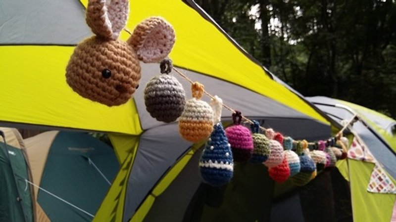 露營毛線球 生日派對 婚禮布置 森林小兔 兒童房 牆面布置 - 牆貼/牆身裝飾 - 聚酯纖維 多色