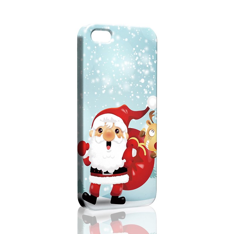 Santa Claus pattern custom Samsung S7 S8 note5 iPhone 5 5s 6 6s 6 plus 7 7 Plus 8 8 plus X ASUS HTC Sony Ericsson G5 v20 phone case phone case phone shell Christmas phonecase - เคส/ซองมือถือ - พลาสติก หลากหลายสี