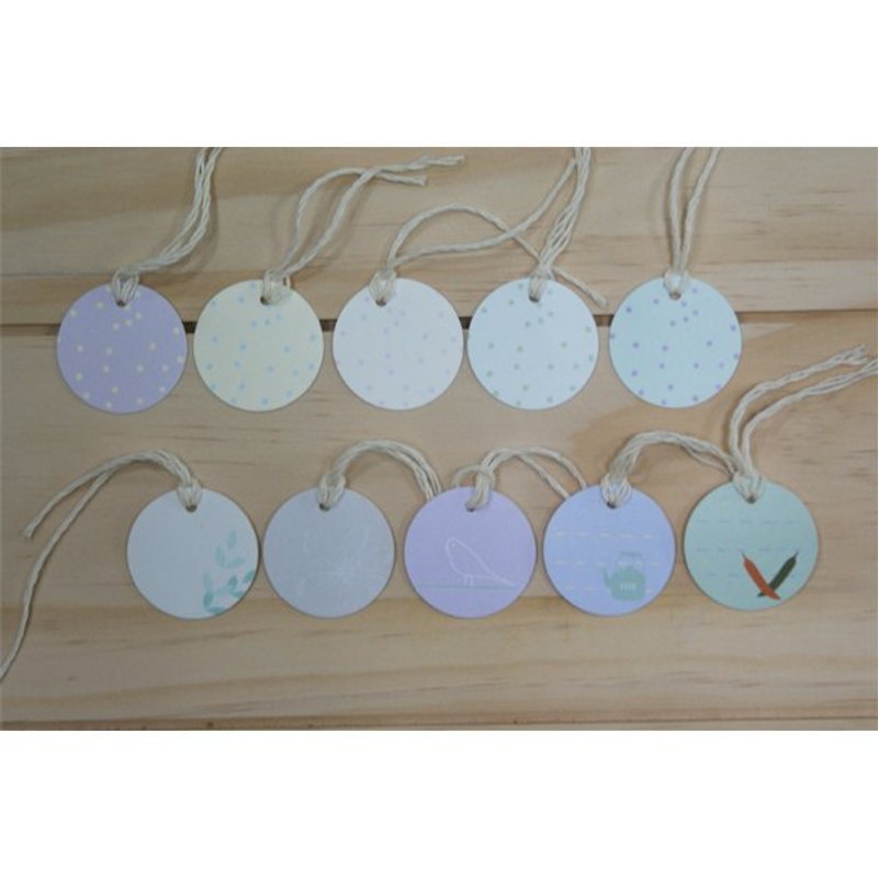GIFT TAG- ROUND-D - Other - Paper Multicolor