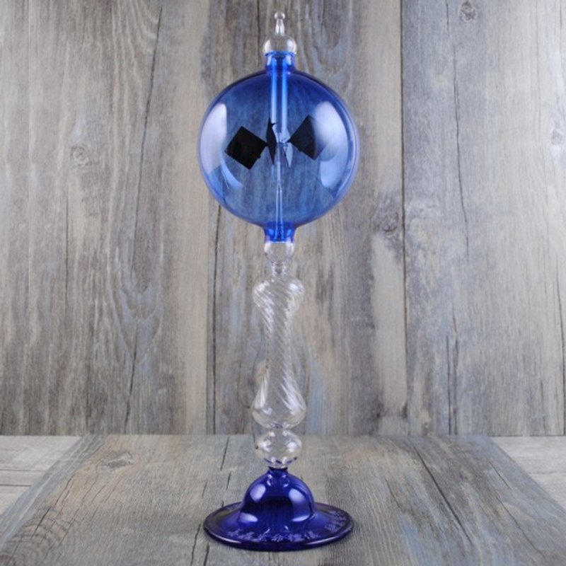 Glass Bar Glasses & Drinkware Blue - [MSA] 8cm German light windmill windmill light ocean blue crystal ball glass art wedding gifts Christmas gift