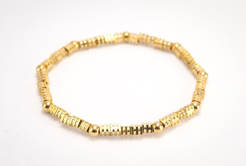 // La Don // [simple - brass - it is 03] - Bracelets - Other Materials Gold