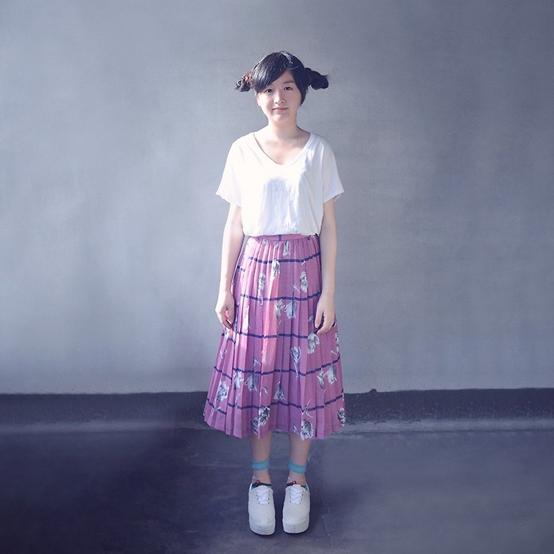 Wen paper sketch | vintage skirt - กระโปรง - วัสดุอื่นๆ 