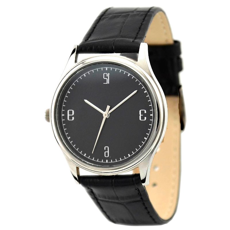 Left watch black reverse word - Women's Watches - Other Metals Black