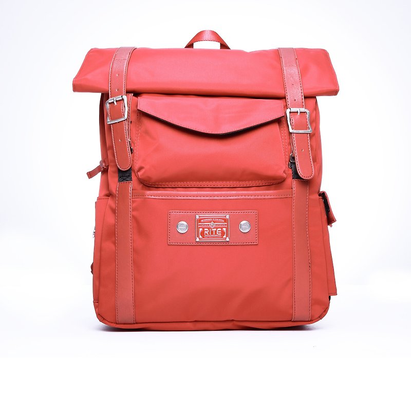 2015 | RITE climb THREE- nylon bag is red | - กระเป๋าเป้สะพายหลัง - วัสดุกันนำ้ สีแดง
