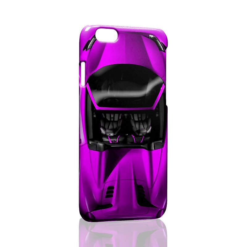 ピープルカー - パープルスポーツカーカスタムiPhone X 8 7 6s Plus 5s S8 S9電話ケース - スマホケース - プラスチック パープル