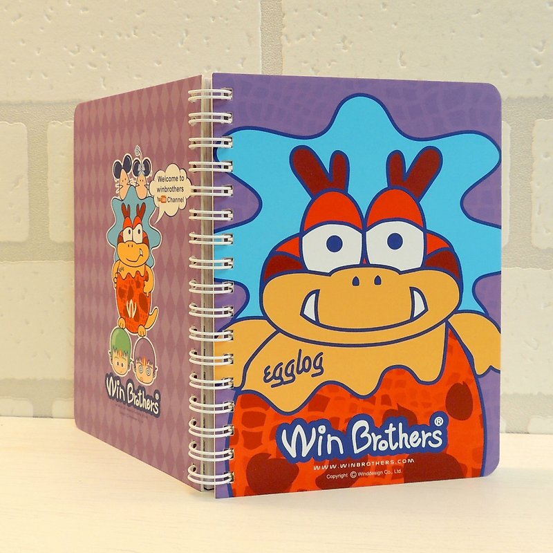 Winbrothers notebook (egglog) - สมุดบันทึก/สมุดปฏิทิน - กระดาษ สีแดง
