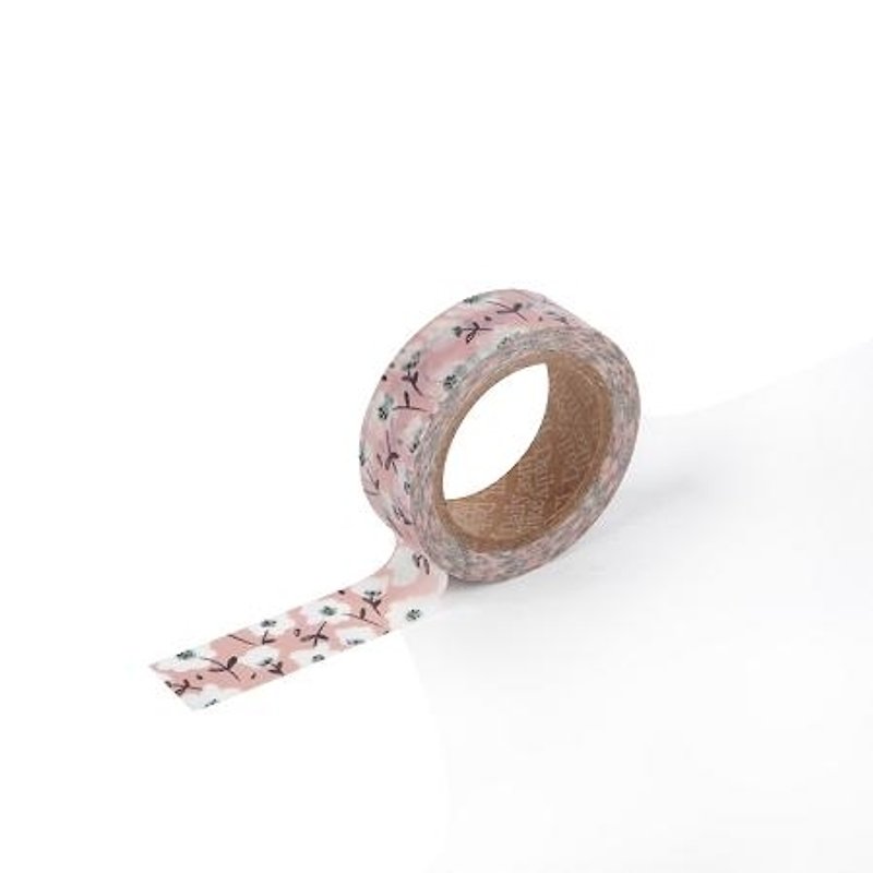 Dailylike single roll of paper tape 19-soft flower, E2D84126 - มาสกิ้งเทป - กระดาษ หลากหลายสี