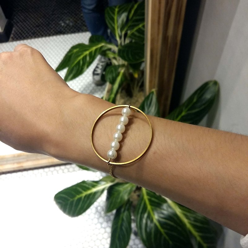 Universe pearl planet - bracelet - Bracelets - Other Metals Gold