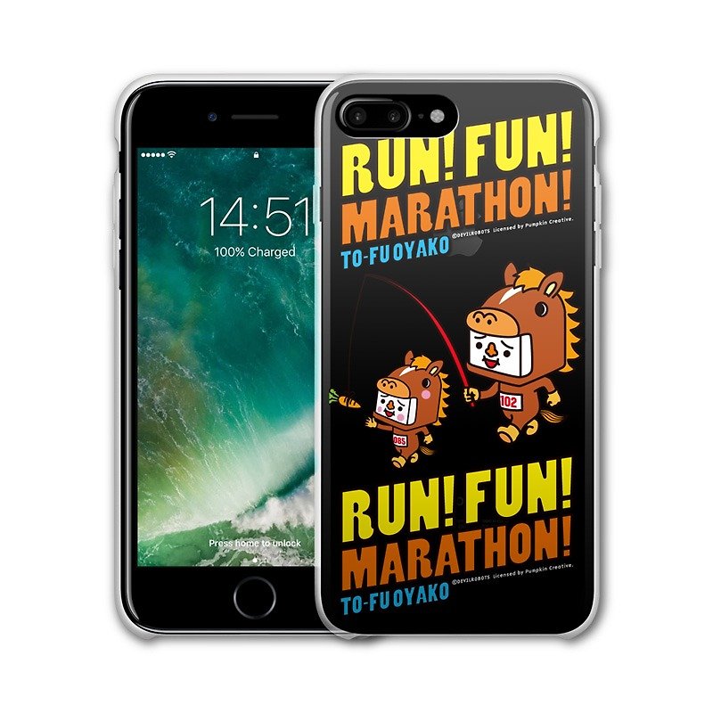 AppleWork iPhone 6/7/8 Plus 原創保護殼 - 豆腐馬拉松 PSIP-289 - 手機殼/手機套 - 塑膠 多色