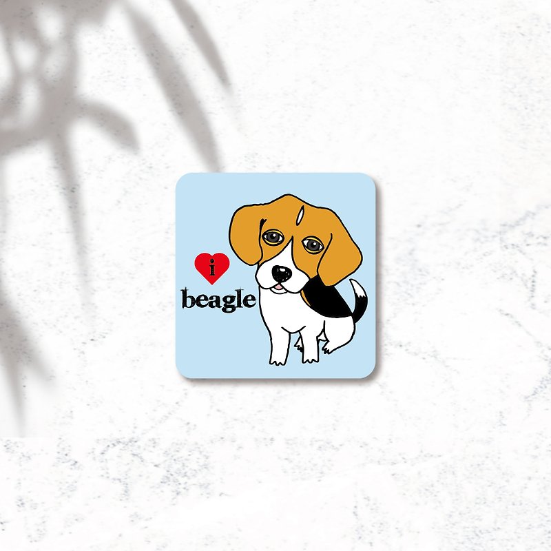 PL Illustration Design-Waterproof Dog Sticker-MiGru Dog - สติกเกอร์ - กระดาษ หลากหลายสี