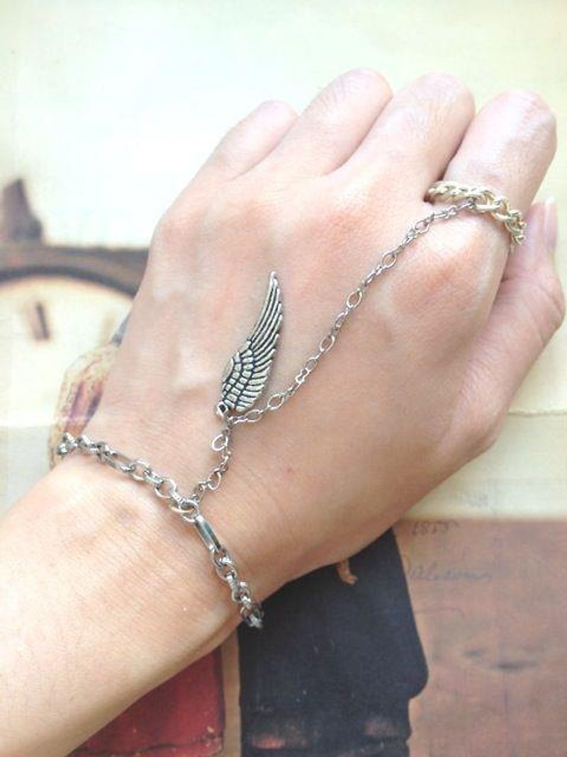 ﹉karbitrary﹉ ▲  ↞↞↞↹↠↠↠ 戒指+手鍊雙系列   情人節 禮物 - Bracelets - Other Metals Gray