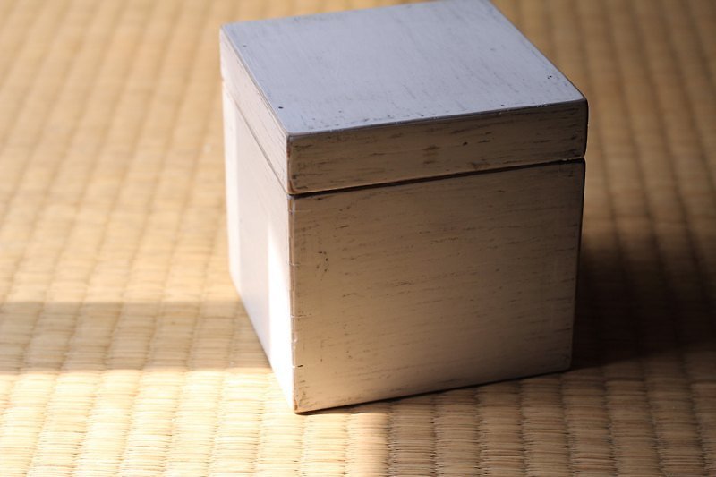 Japanese wooden box ▣ white - Items for Display - Wood White