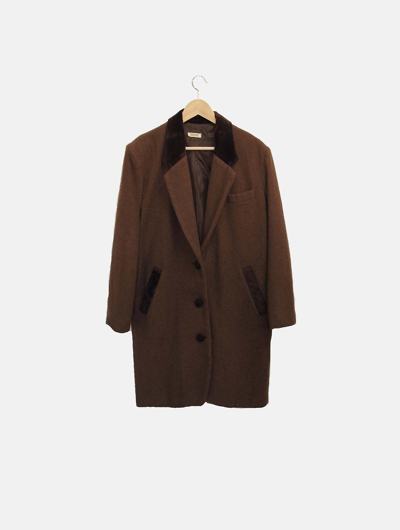 Wahr_ coffee no long coat jacket - Women's Casual & Functional Jackets - Other Materials Brown