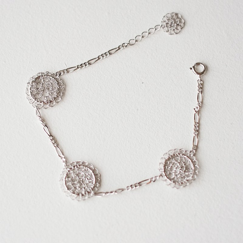Button Bracelet - Bracelets - Other Metals Gray