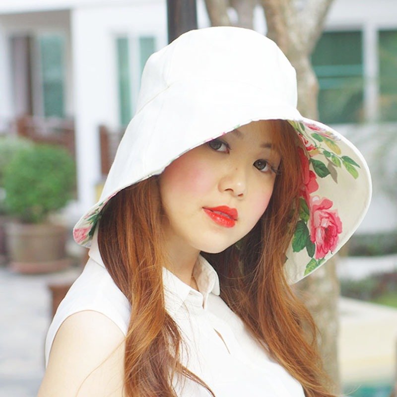Morgana Bestseller 淑女帽-紅玫瑰版 - 帽子 - 紙 黃色