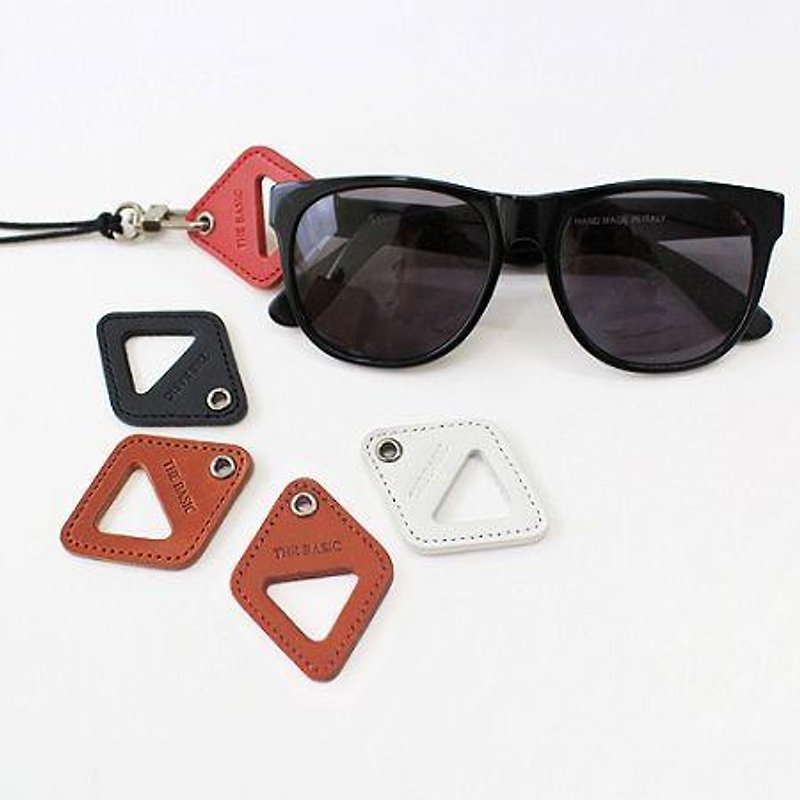 Dessin x Indigo- sunglasses storage Leather Necklace - Brown, IDG02572 - Necklaces - Genuine Leather Brown