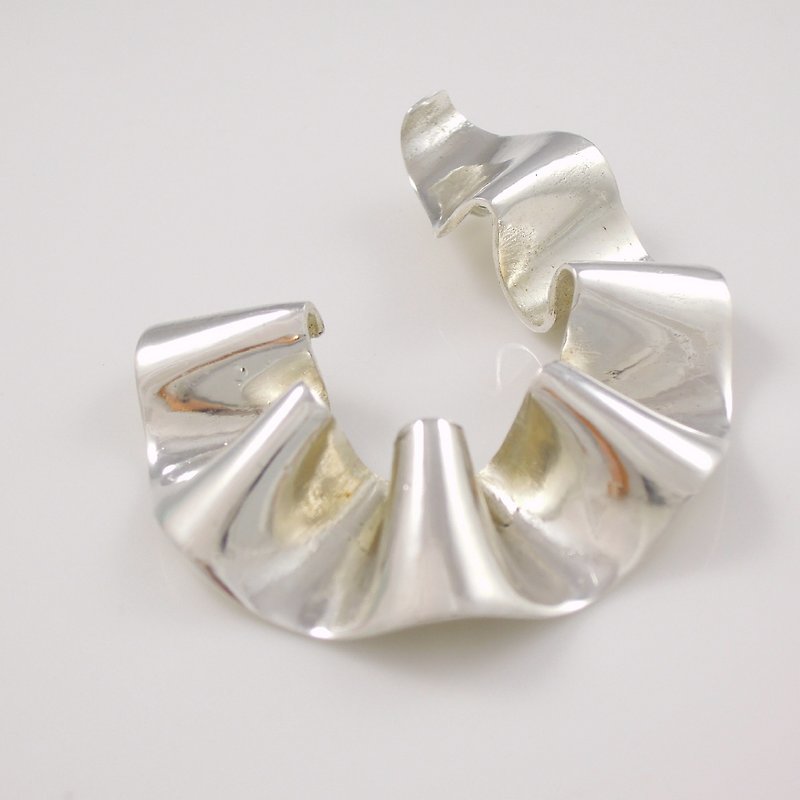 Waves - Silver Necklace - Necklaces - Other Metals Gray