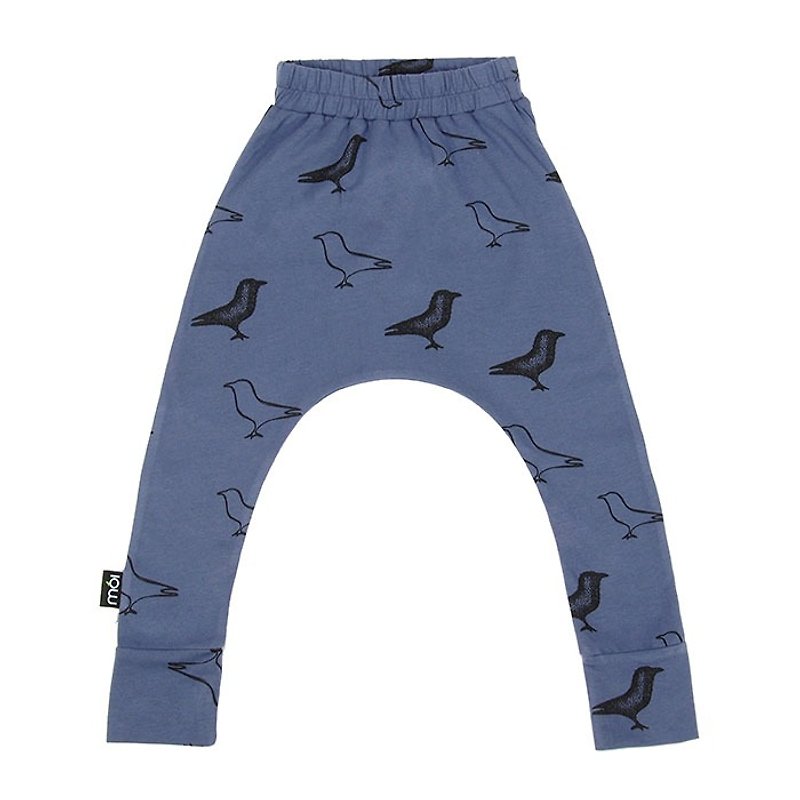 Mói Kids Iceland Organic Cotton Children's Clothing Lun Trousers 2 to 4 Years Old Ink Blue - Pants - Cotton & Hemp 