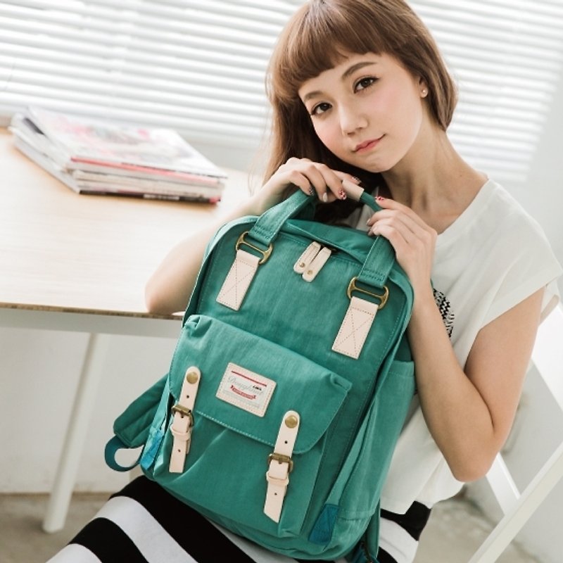 (No stock) Doughnut after water repellent Macaron backpack - Mint - Laptop Bags - Other Materials Green