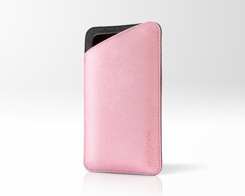 ウールの電話セット - ピンク -  iPhone 5 / 4S / 4用の[印刷から出てきます] - スマホケース - ウール ピンク