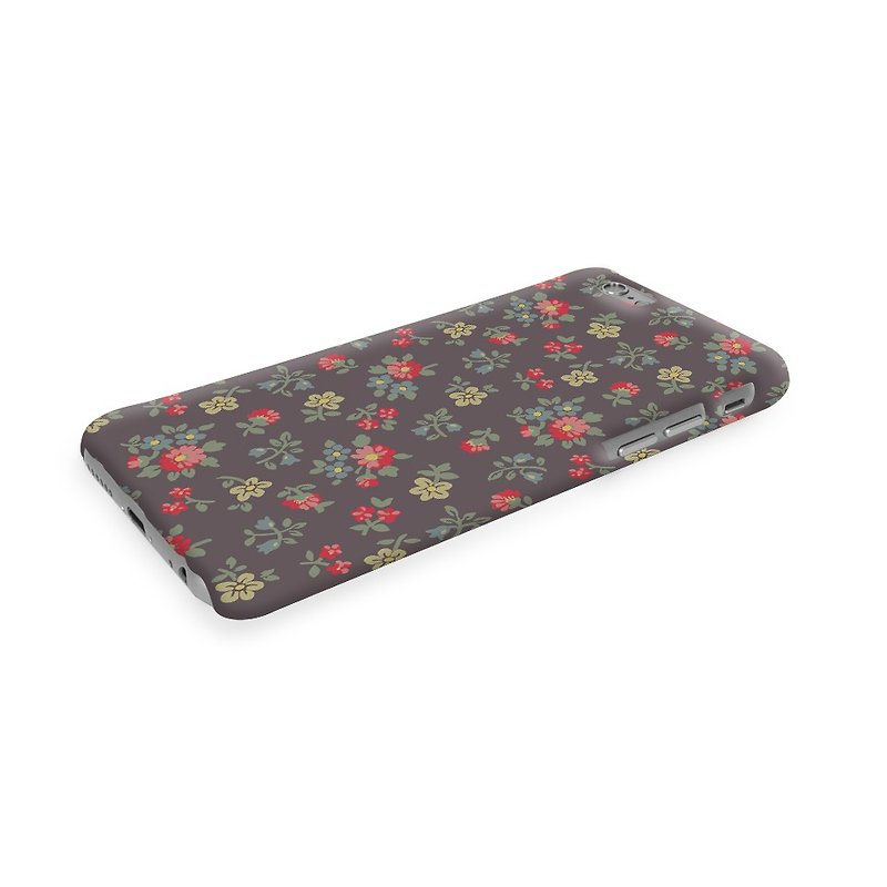 Grey Floral Pattern  3D Full Wrap Phone Case, available for  iPhone 7, iPhone 7 Plus, iPhone 6s, iPhone 6s Plus, iPhone 5/5s, iPhone 5c, iPhone 4/4s, Samsung Galaxy S7, S7 Edge, S6 Edge Plus, S6, S6 Edge, S5 S4 S3  Samsung Galaxy Note 5, Note 4, Note 3,  N - Other - Plastic 